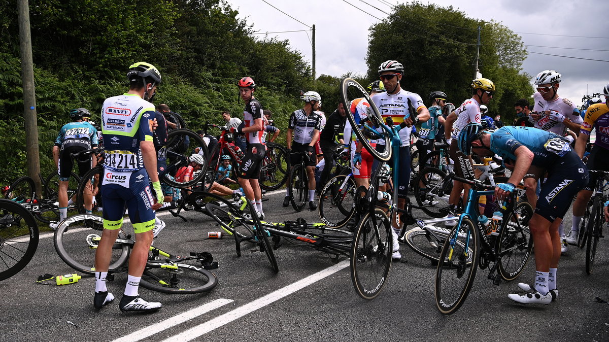 Wypadek na trasie Tour de France