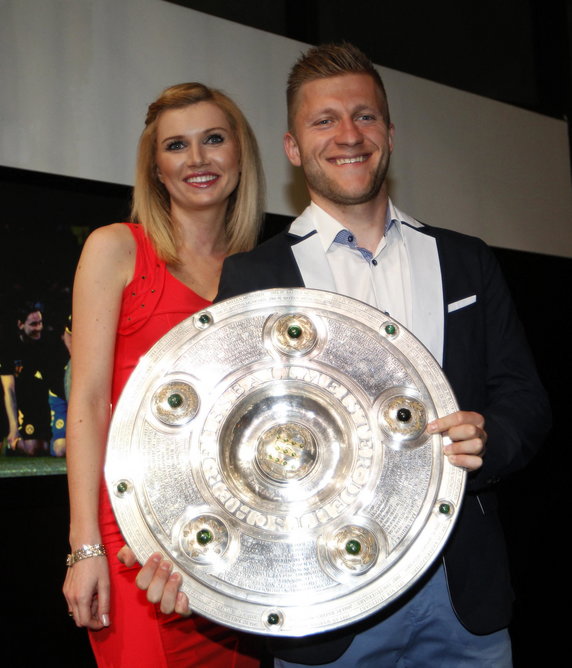 Agata Błaszczykowska i Jakub Błaszczykowski w 2012 r.