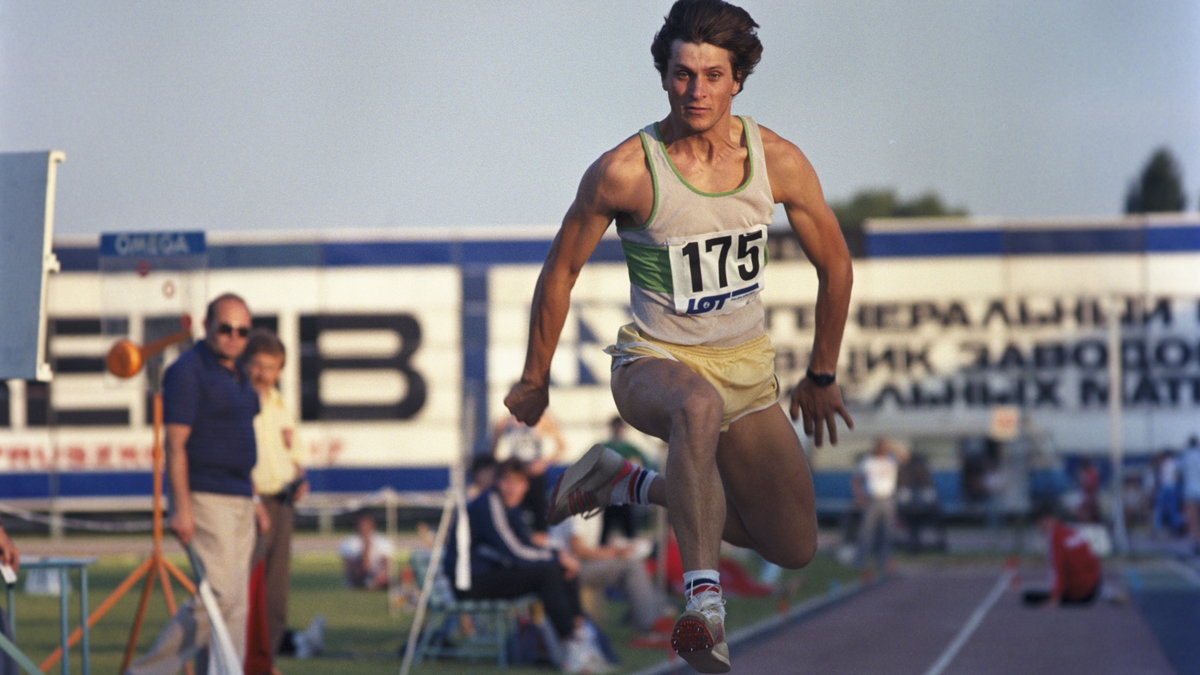 Zdzisław Hoffman podczas startu (1986)