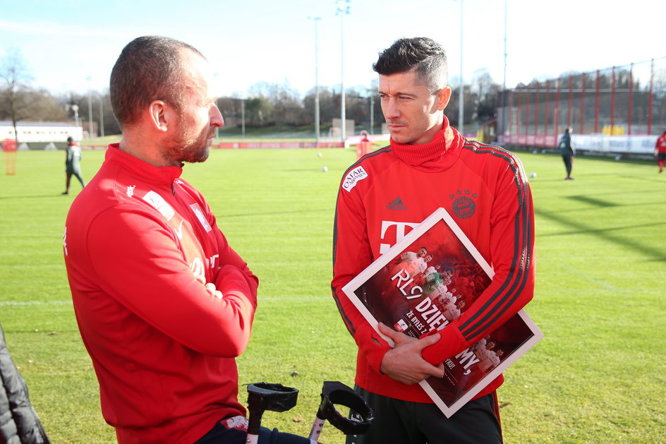 Przemysław Świercz i Robert Lewandowski