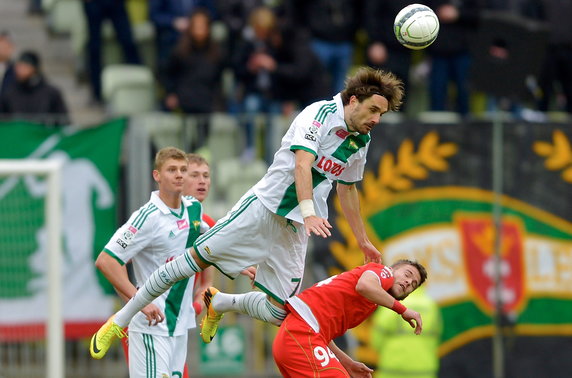 PIŁKA NOŻNA LIGA POLSKA LECHIA GDAŃSK WIDZEW ŁÓD? (Sebastian Madera Bartovic Veljko )