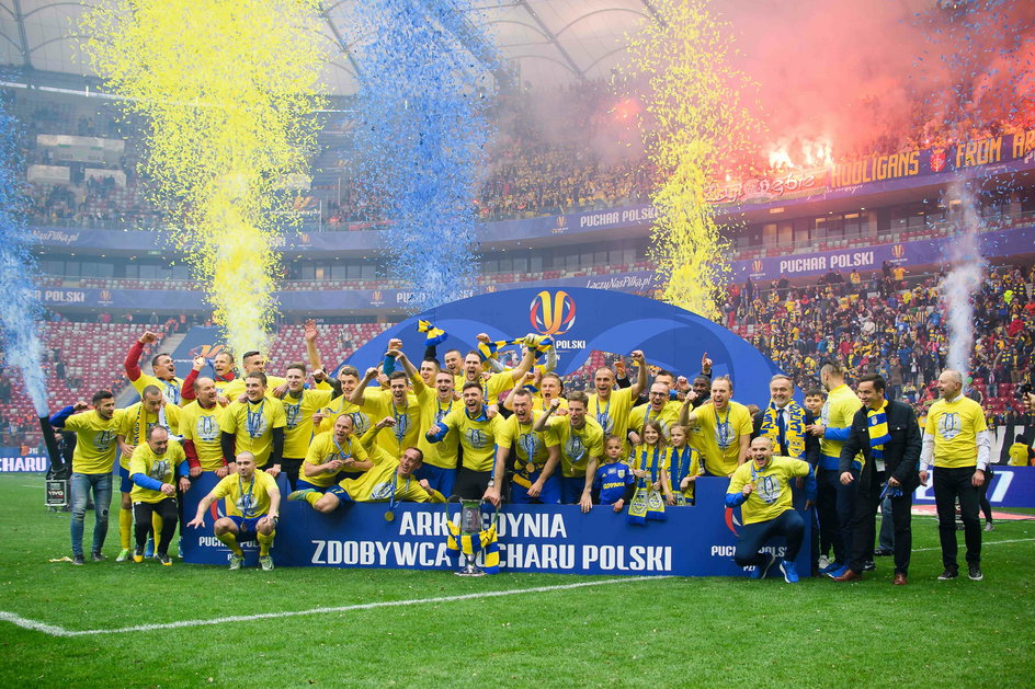 (Finał Pucharu Polski, Arka Gdynia - Lech Poznań, 2.05.2017 r.).