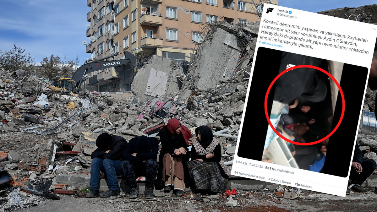 Trzęsienie ziemi w Turcji pochłonęło tysiące ludzkich istnień (twitter.com/fanatikcomtr)