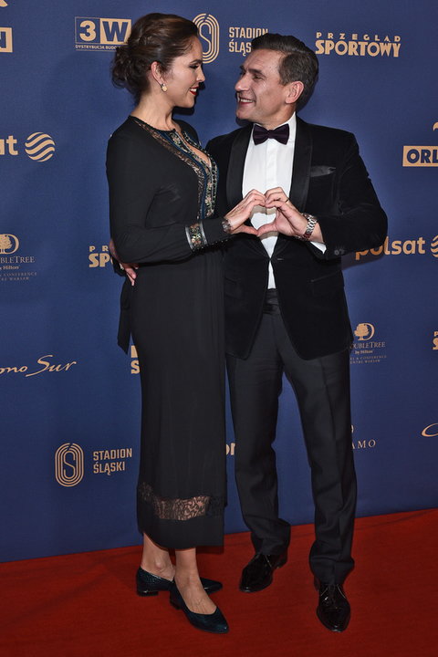 Robert Korzeniowski z żoną Justyną na Gali Mistrzów Sportu