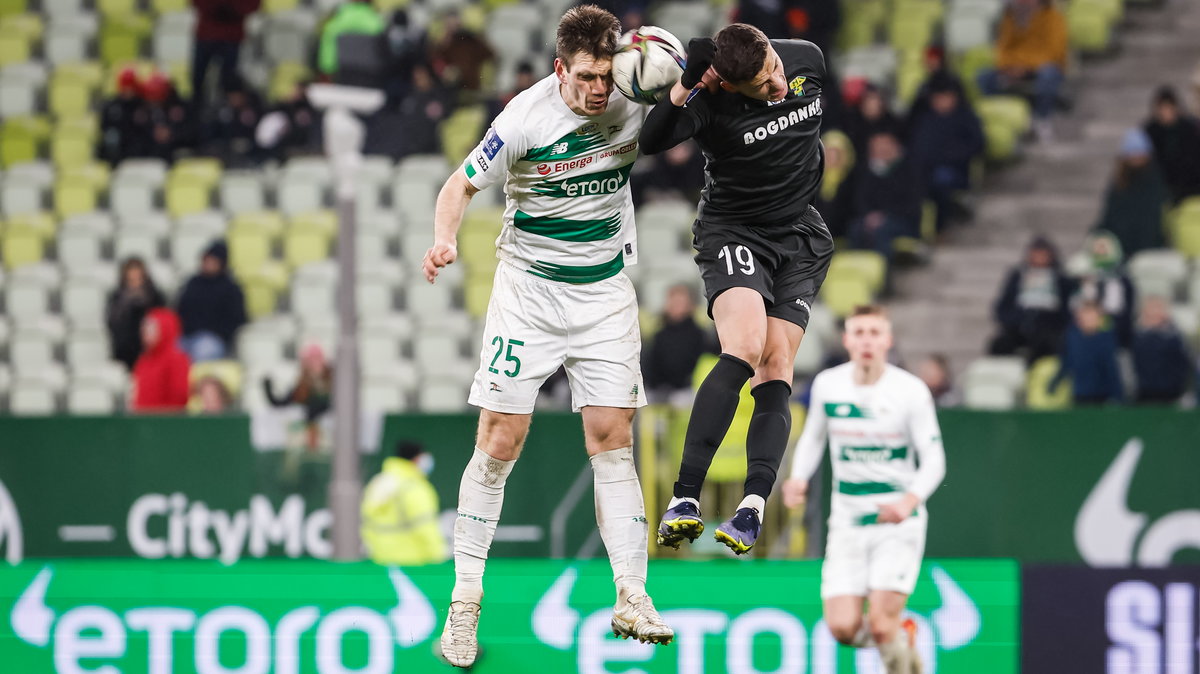 Pilka nozna. PKO Ekstraklasa. Lechia Gdansk - Gornik Leczna. 19.03.2022