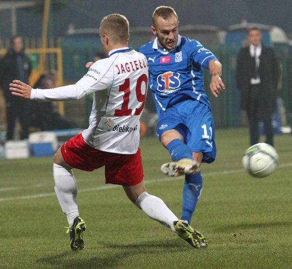 PIŁKARSKA EKSTRAKLASA PODBESKIDZIE KONTRA LECH POZNAŃ