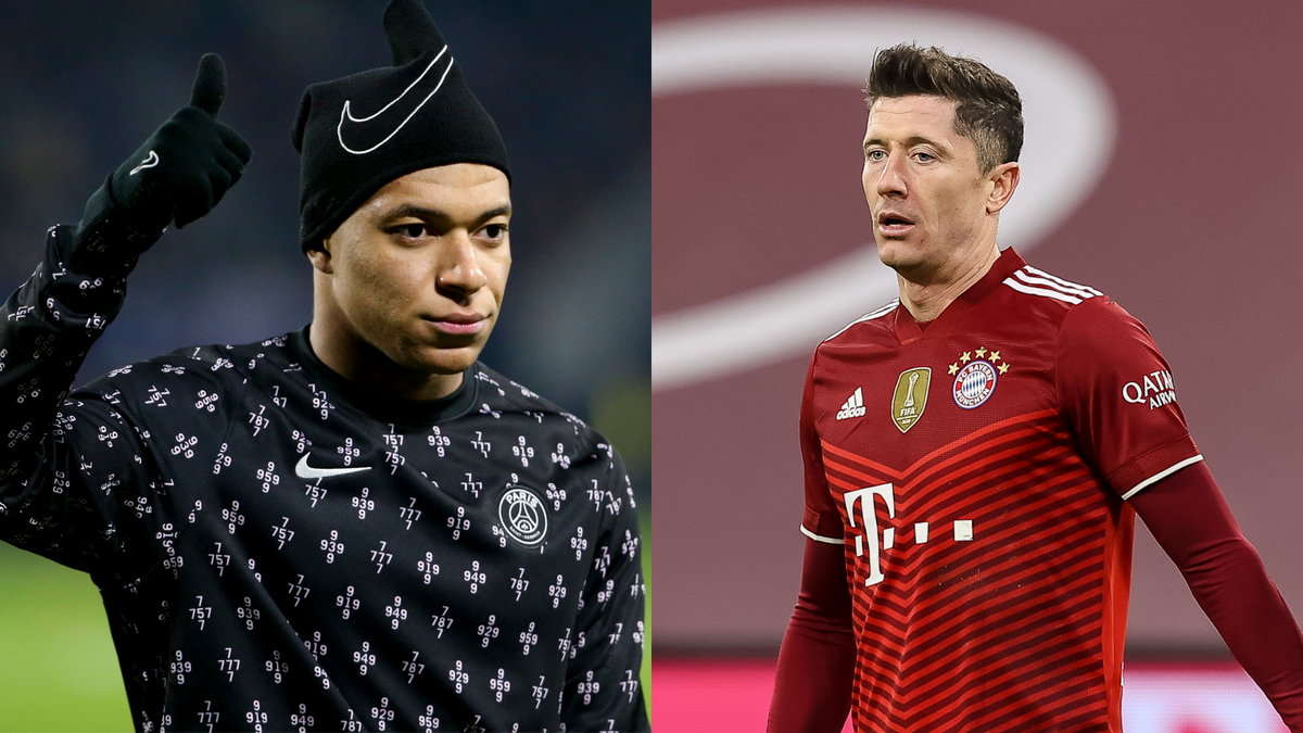 Od lewej: Kylian Mbappe i Robert Lewandowski