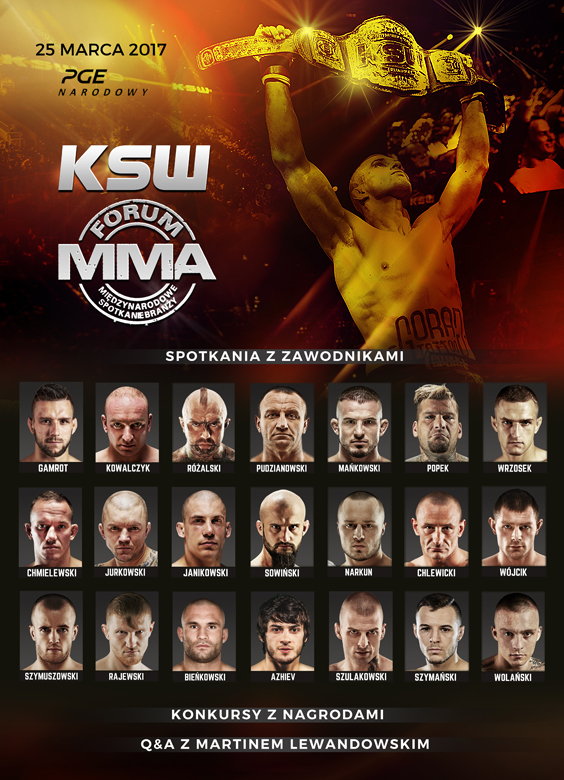 Zawodnicy KSW na Forum MMA, 25 marca na PGE Narodowym