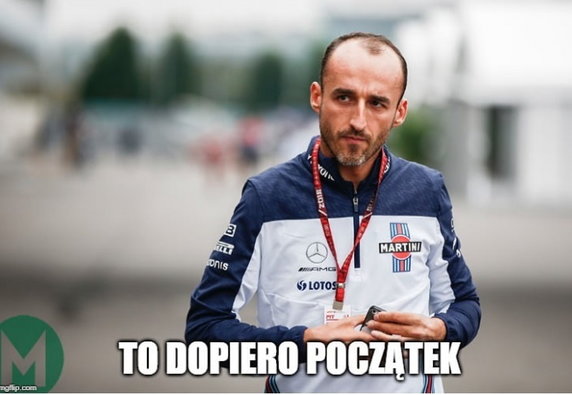 Robert Kubica zdobył pierwszy punkt w sezonie F1 - memy