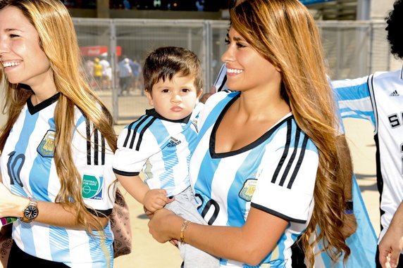 Antonella Roccuzzo z synkiem