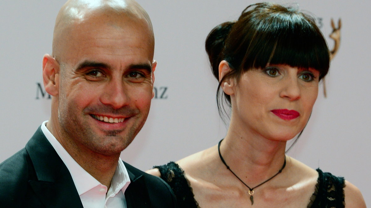 Pep Guardiola z żoną Christiną