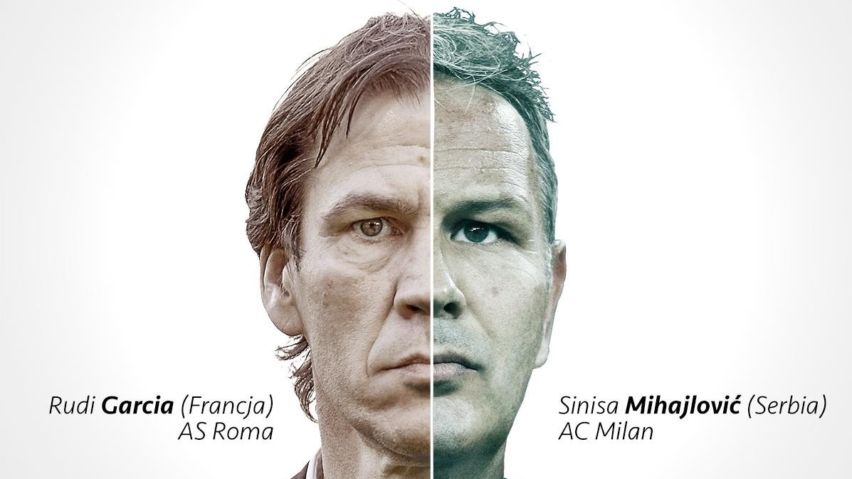 Rudi Garcia i Sinisa Mihajlović, grafika