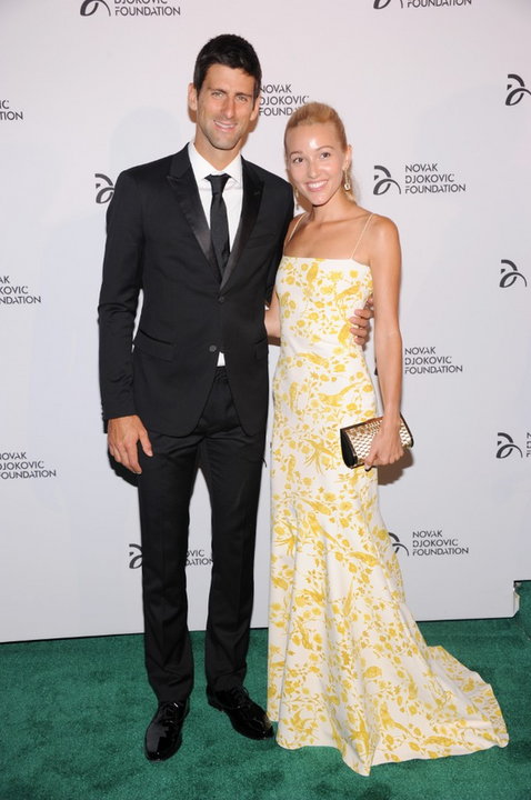 Novak Djoković z żoną Jeleną (zdjęcie z 2013 r.)