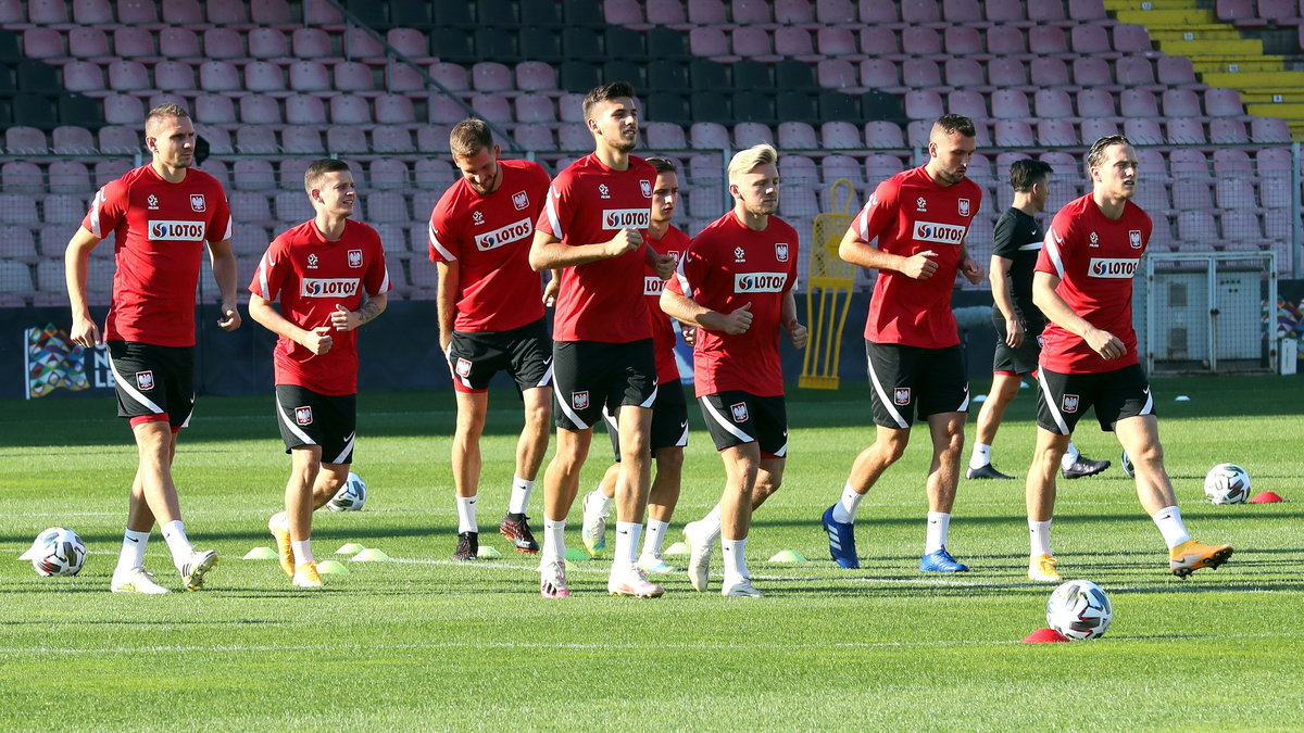 Trening piłkarskiej reprezentacji Polski