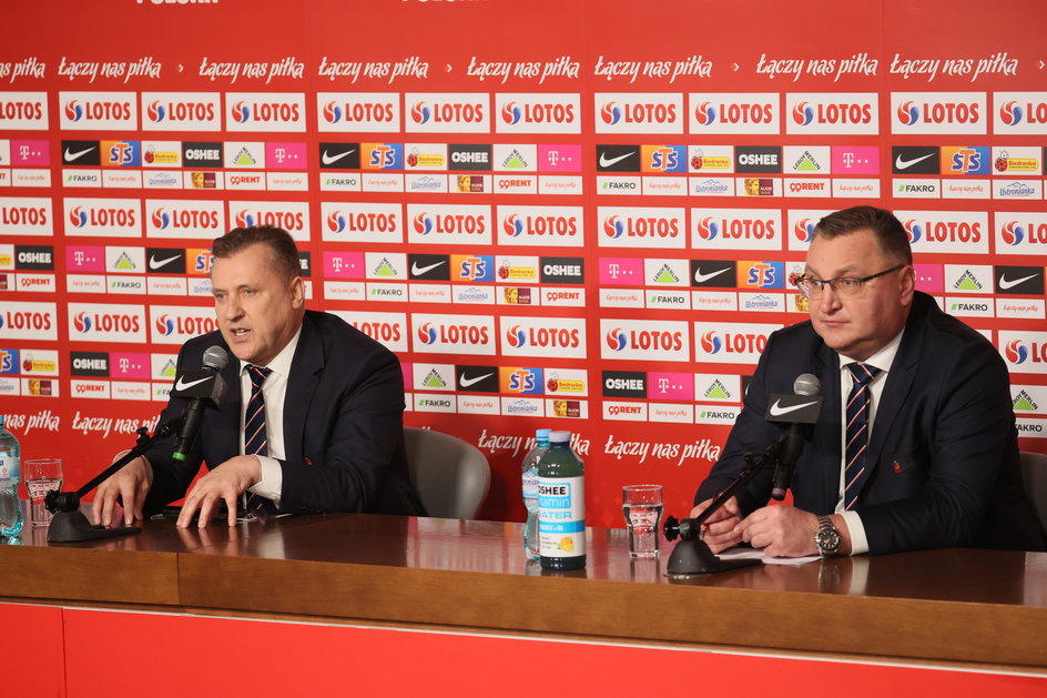 Konferencja prasowa PZPN (Cezary Kulesza i Czesław Michniewicz)