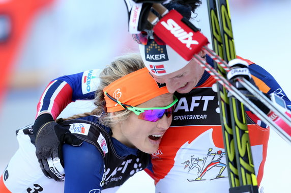 VAL DI FIEMME TOUR DE SKI  (Marit Bjoergen Therese Johaug )