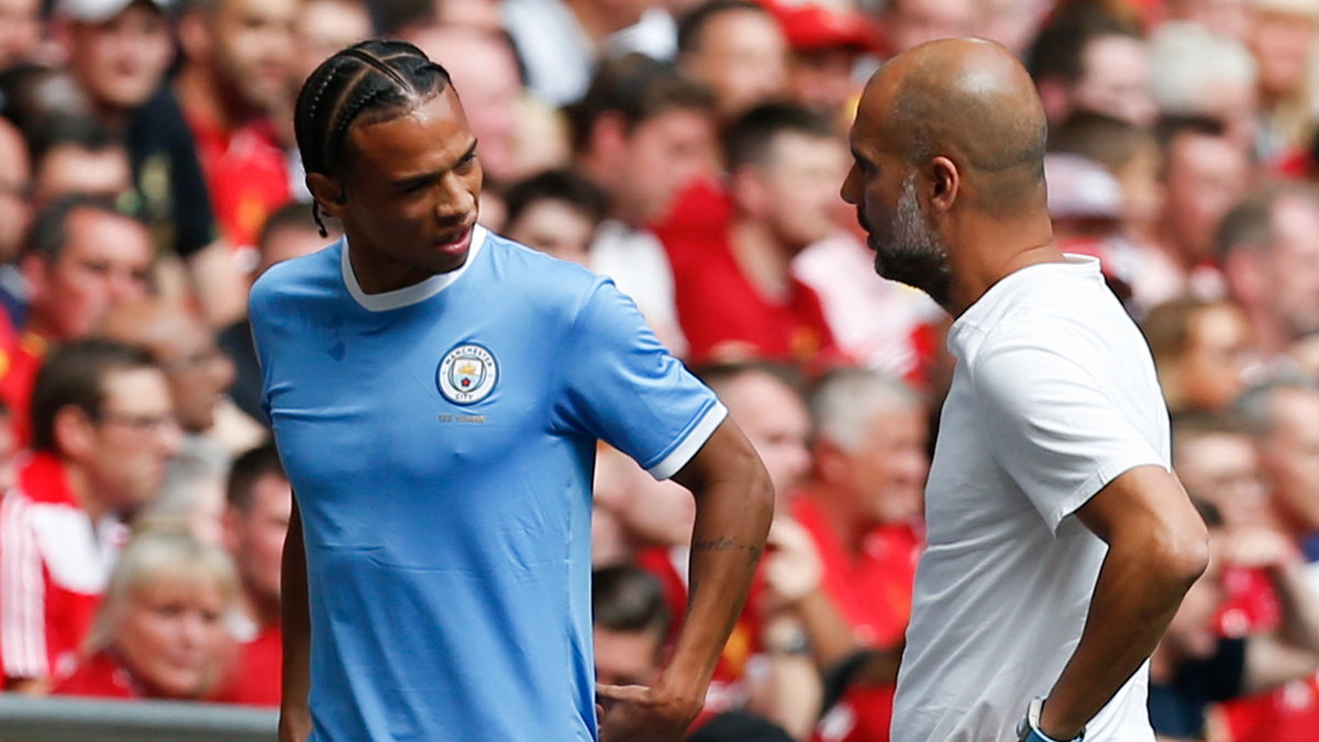 Leroy Sane i Pep Guardiola