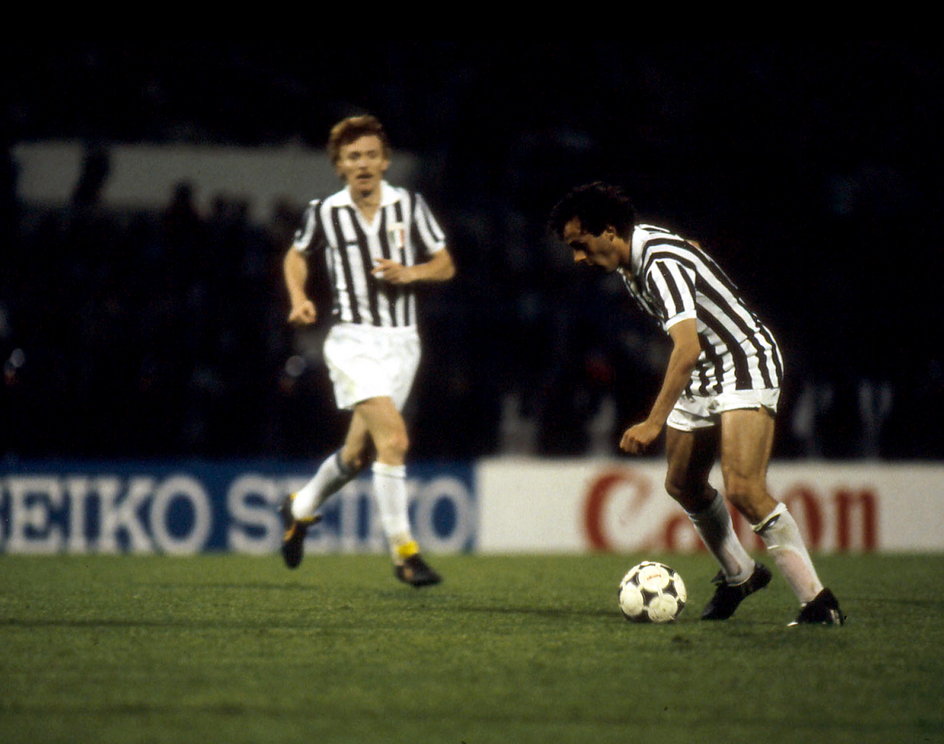 Zbigniew Boniek i Michel Platini