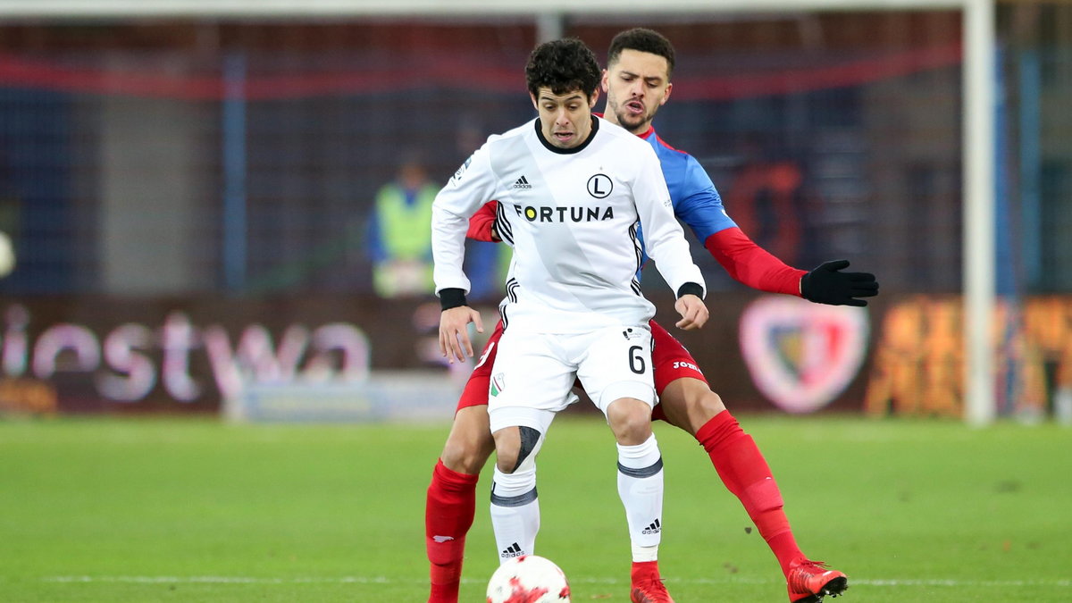 Pilka nozna. Ekstraklasa. Piast Gliwice - Legia Warszawa. 12.12.2017