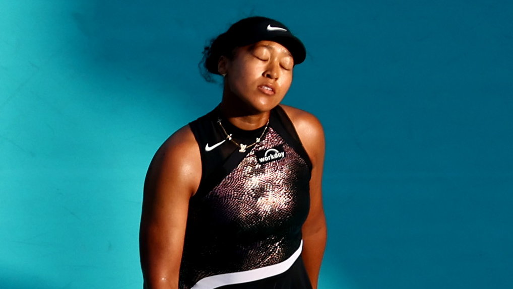 Naomi Osaka w trakcie meczu