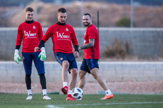 Pilka nozna. Ekstraklasa. Wisla Krakow. Hotel. 14.01.2018