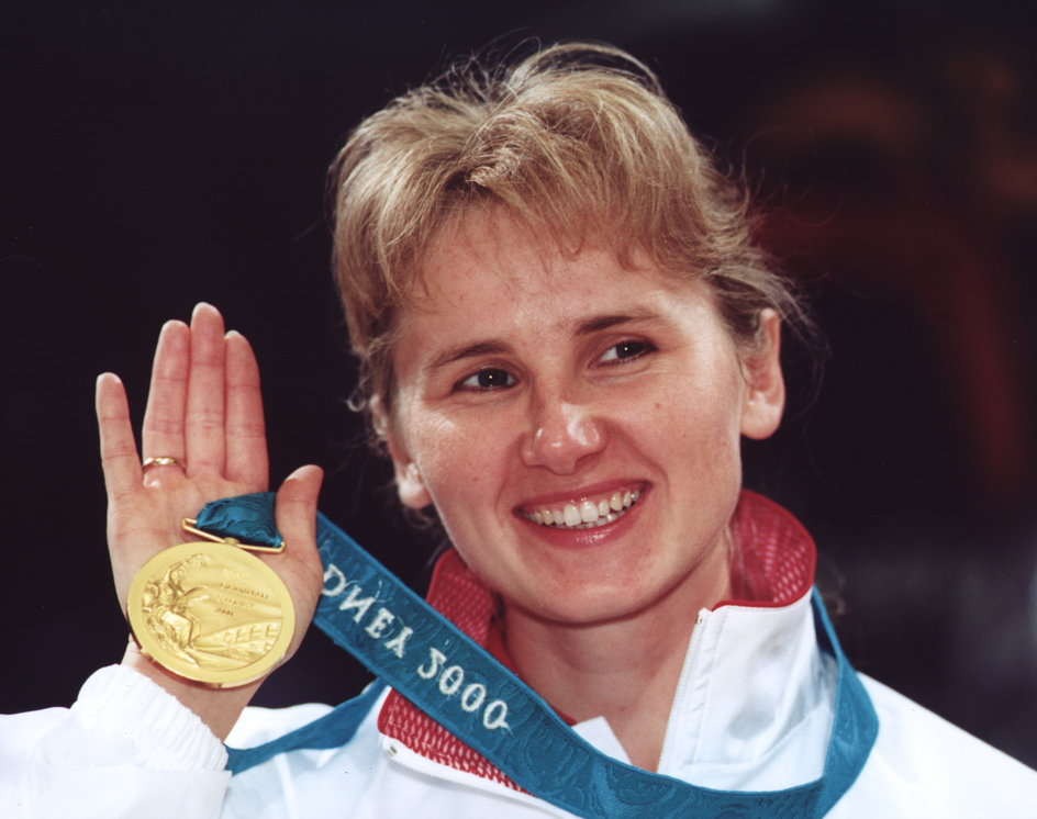 Renata Mauer ze złotym medalem Igrzysk Olimpijskich w Sydney