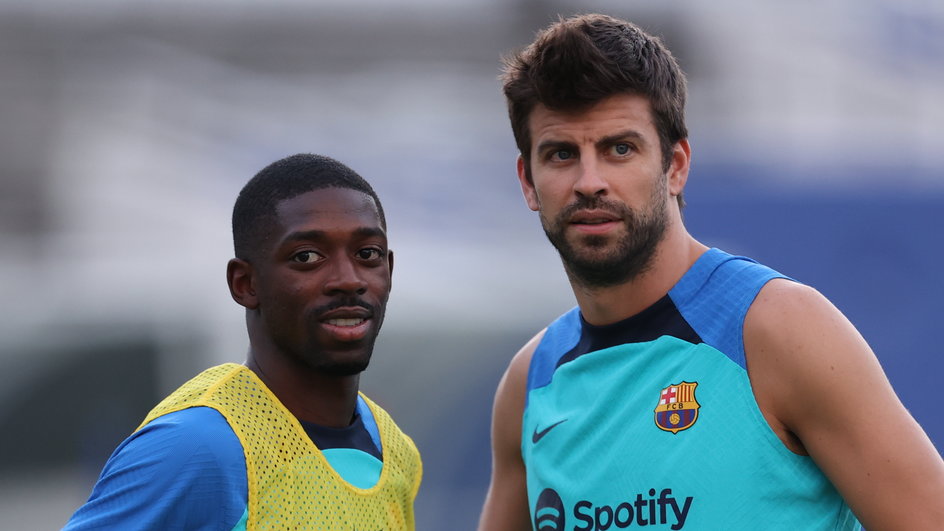 Ousmane Dembele i Gerard Pique