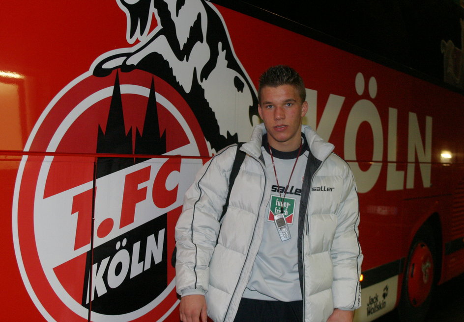Lukas Podolski w 2004 r.