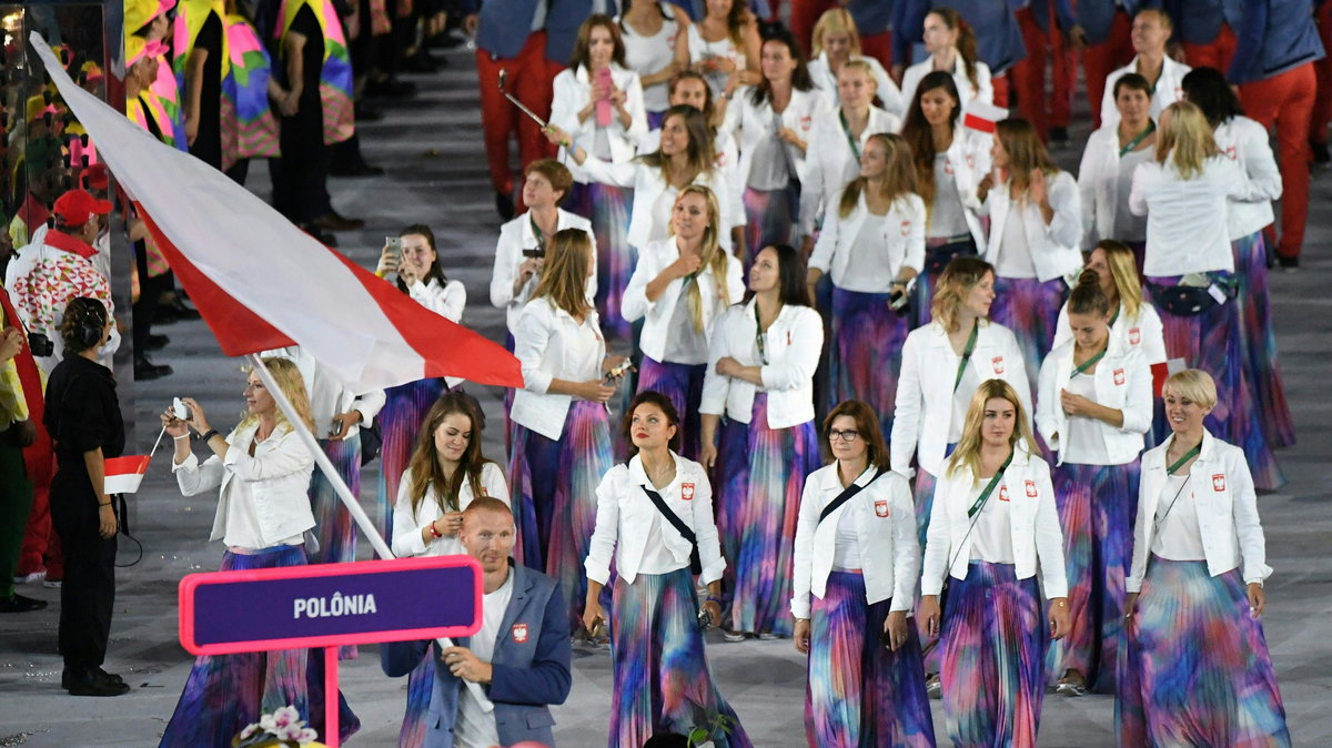 Reprezentacja Polski podczas ceremonii otwarcia igrzysk olimpijskich 2016