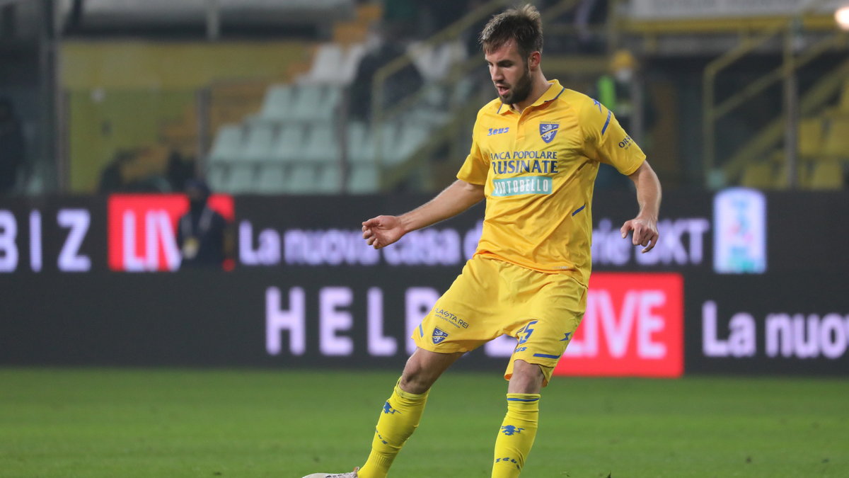 Przemysław Szymiński w barwach Frosinone Calcio