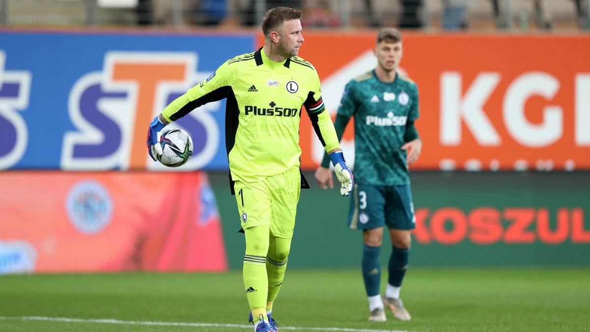 Artur Boruc - jeden z trzech piłkarzy Legii, którzy kiedyś grali w Siedlcach, a w piątek przyczynili się do wygranej stołecznej jedenastki w Lubinie.