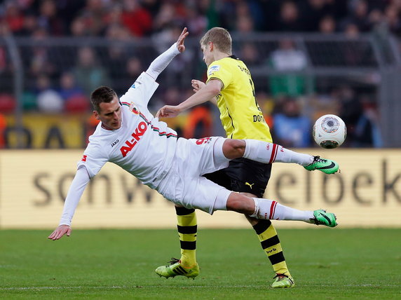 Arkadiusz Milik w barwach FC Augsburg