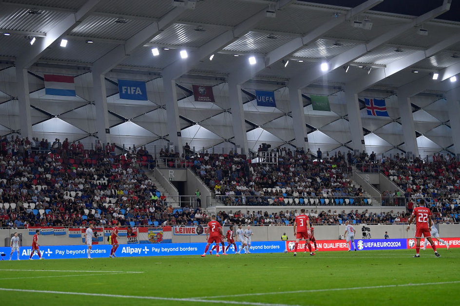 Stade de Luxembourg. Mecz Luksemburga z Islandią w eliminacjach EURO 2024