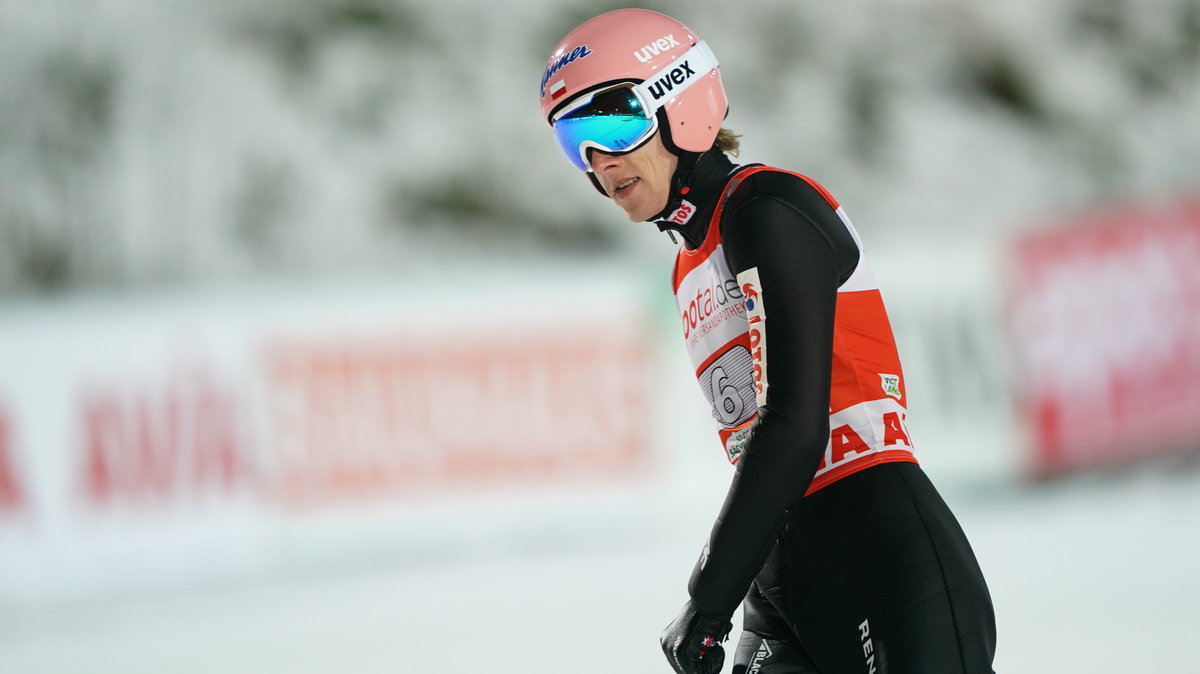 Dawid Kubacki na skoczni w Klingenthal