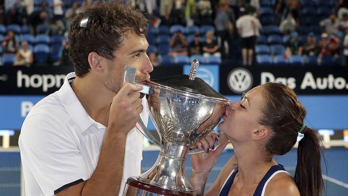 Jerzy Janowicz i Agnieszka Radwańska