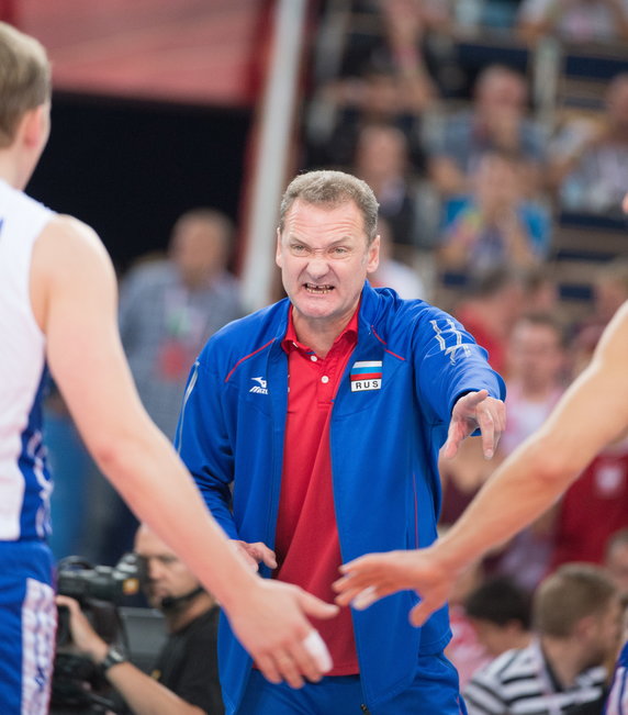 SIATKÓWKA FIVB MISTRZOSTWA ŚWIATA 2014 POLSKA ROSJA  (Trener Rosjan Andrey Voronkov)