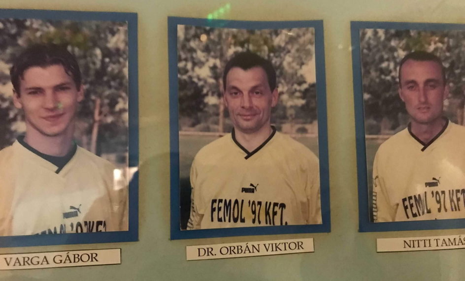 Viktor Orban jako zawodnik miejscowego klubu