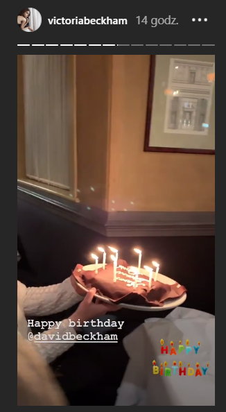 Urodzinowy tort Davida Beckhama