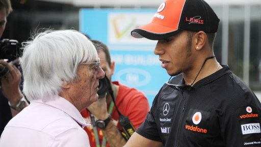 Bernie Ecclestone i Lewis Hamilton