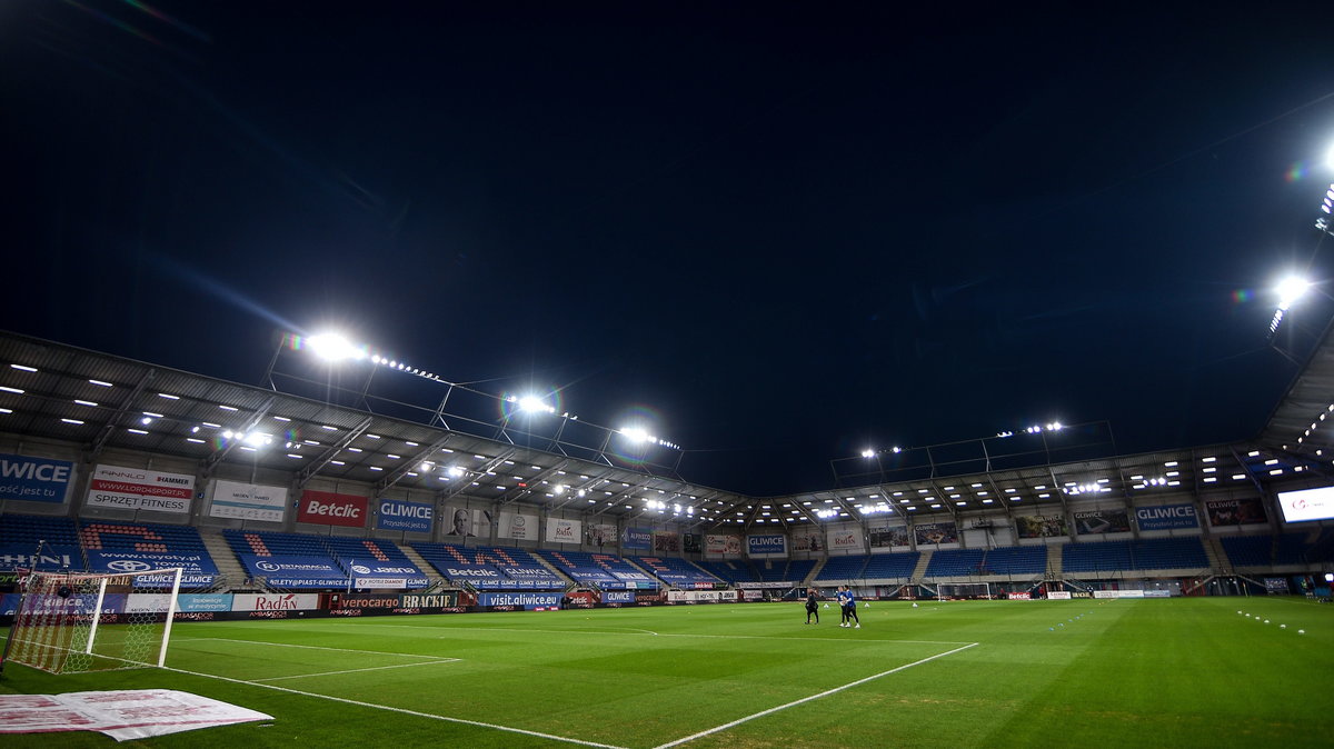 Pusty stadion Piasta Gliwice