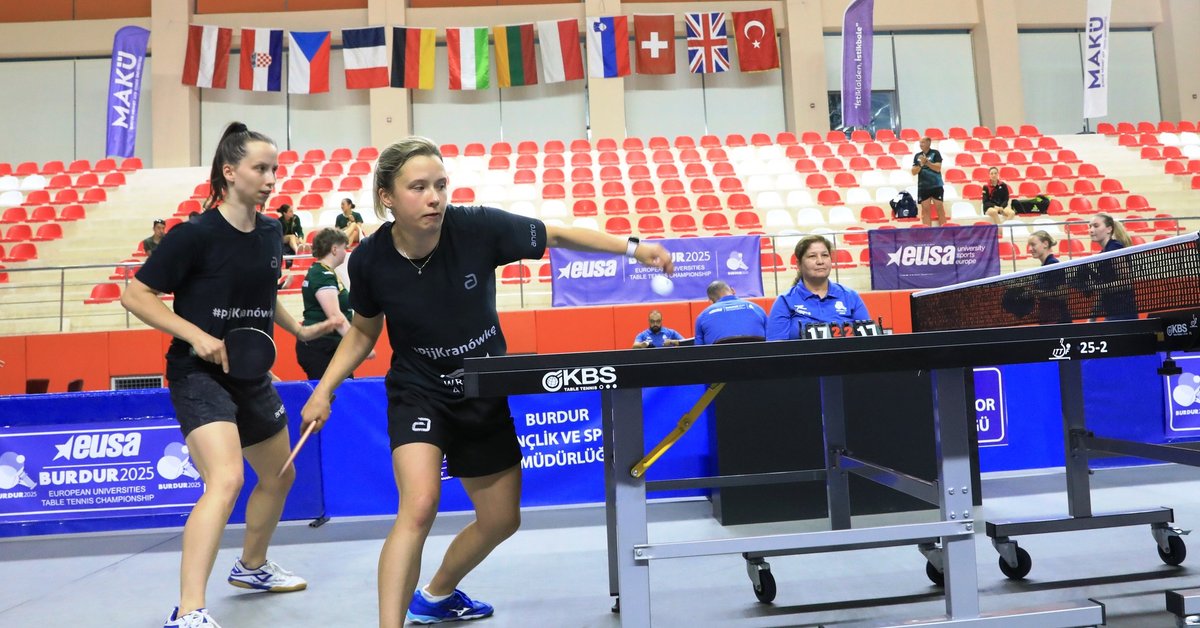 AME w tenisie stołowym znakomite dla naszych uczelni! Osiem medali Polaków