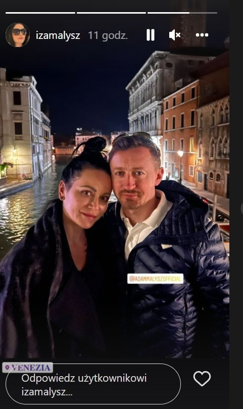 Izabela i Adam Małyszowie w Wenecji