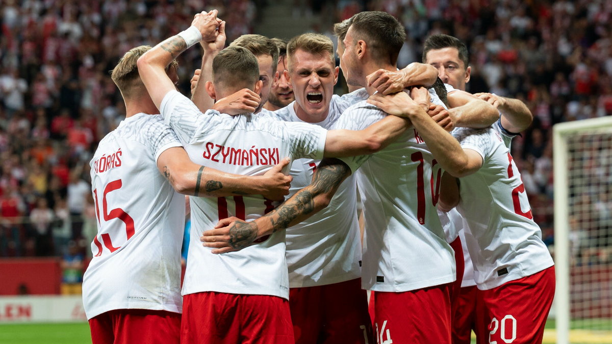 Reprezentacja Polski po golu