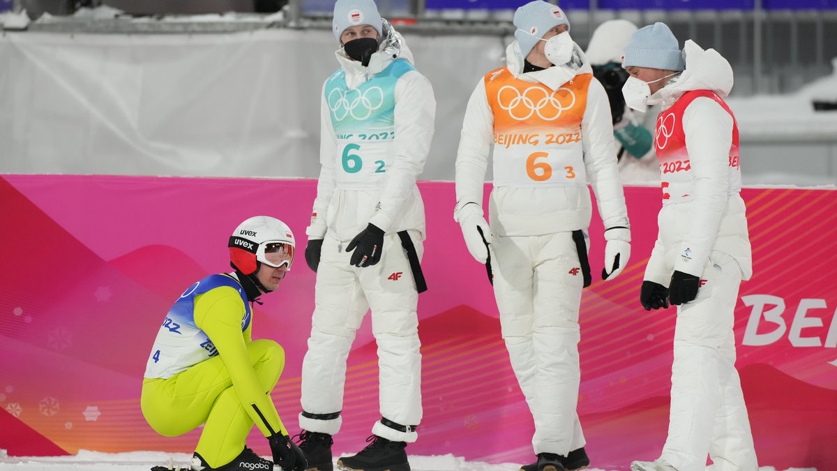 Kamil Stoch, Paweł Wąsek, Dawid Kubacki i Piotr Żyła