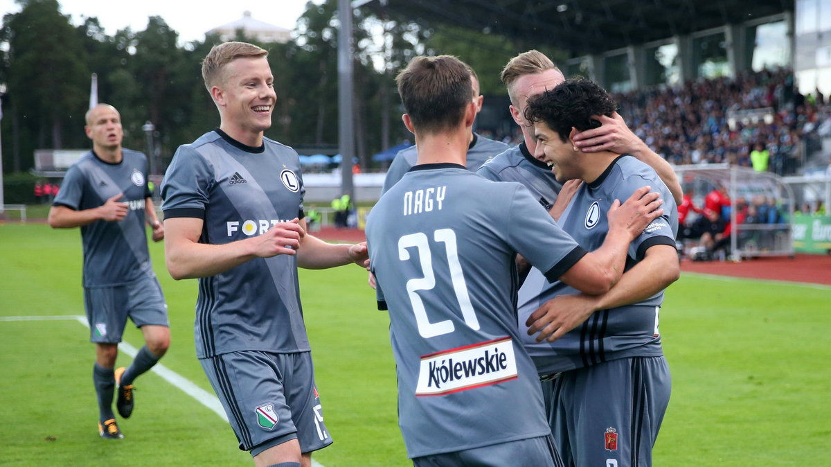 Pilka nozna. Liga Mistrzow. IFK Mariehamn - Legia Warszawa. 12.07.2017