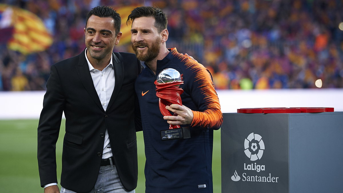 Xavi Hernandez i Leo Messi