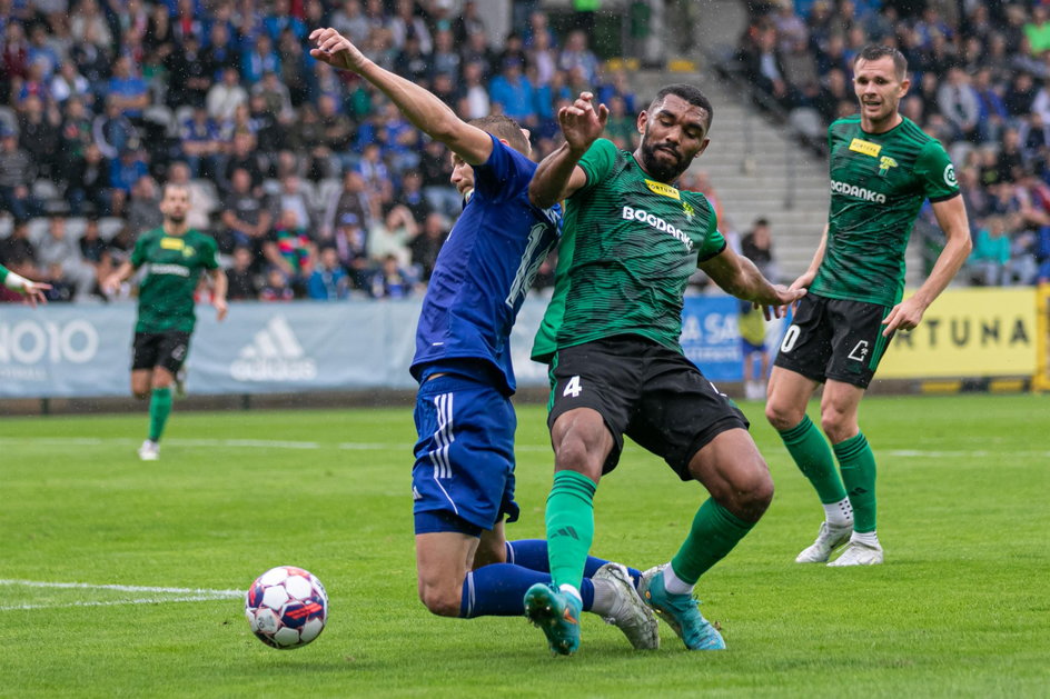 Pilka nozna. Fortuna I liga. Miedz Legnica - Gornik Leczna. 05.08.2023