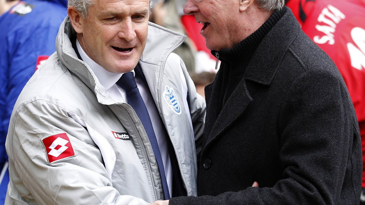 Mark Hughes i Alex Ferguson