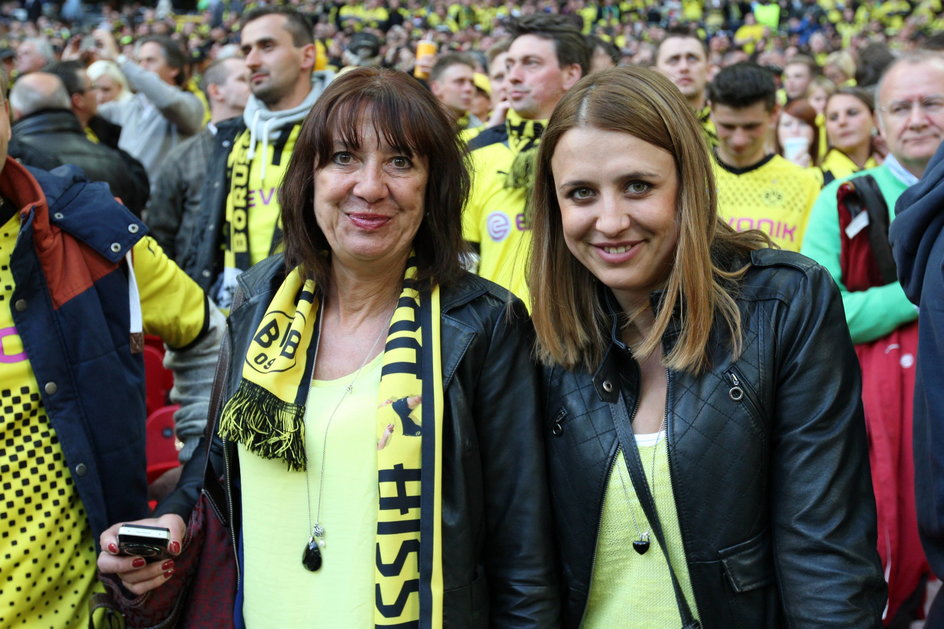 Milena Lewandowska z mamą Iwoną w 2013 roku