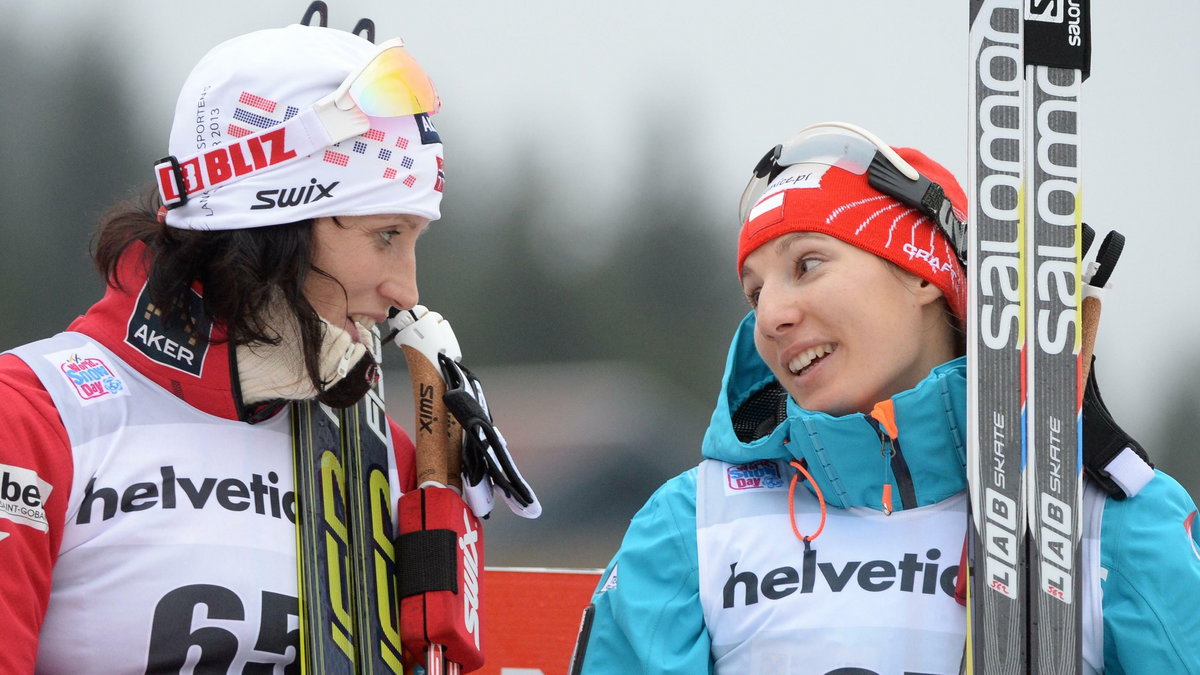 Sylwia Jaśkowiec i Marit Bjoergen